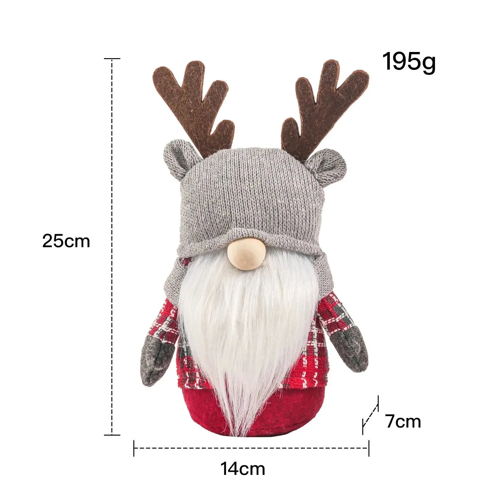 Home Christmas Antlers Dwarf Doll Ornaments - Bellarte Enchanté Home Christmas Antlers Dwarf Doll Ornaments